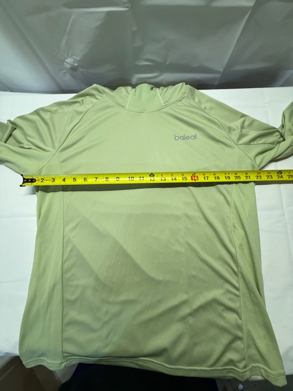 Baleaf Light Green Long-Sleeve Hoodie Performance Shirt - Picture 9 of 11